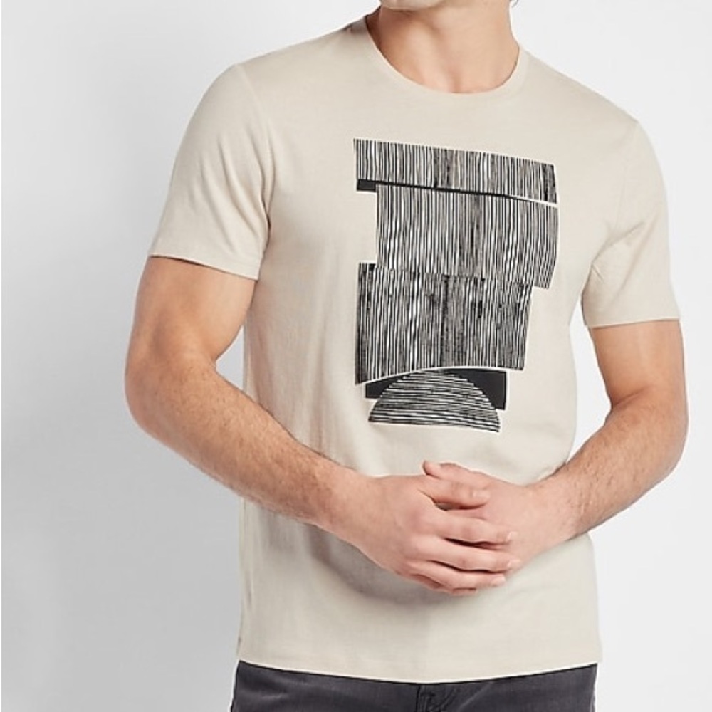 Oyster Stone Stacking Graphic T-Shirt Size Large